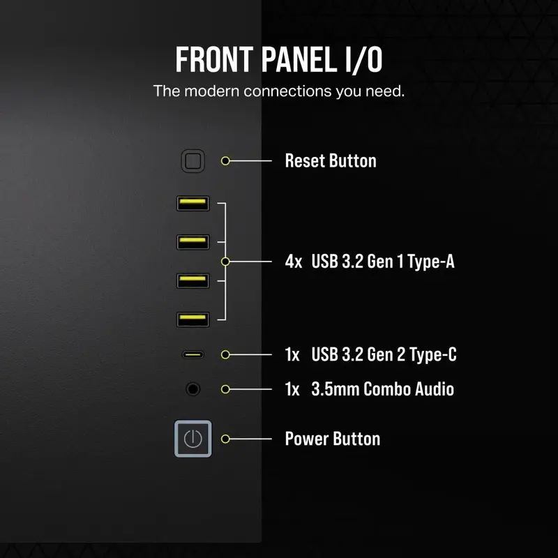 Corsair 6500D AIRFLOW Midi Tower Black 6
