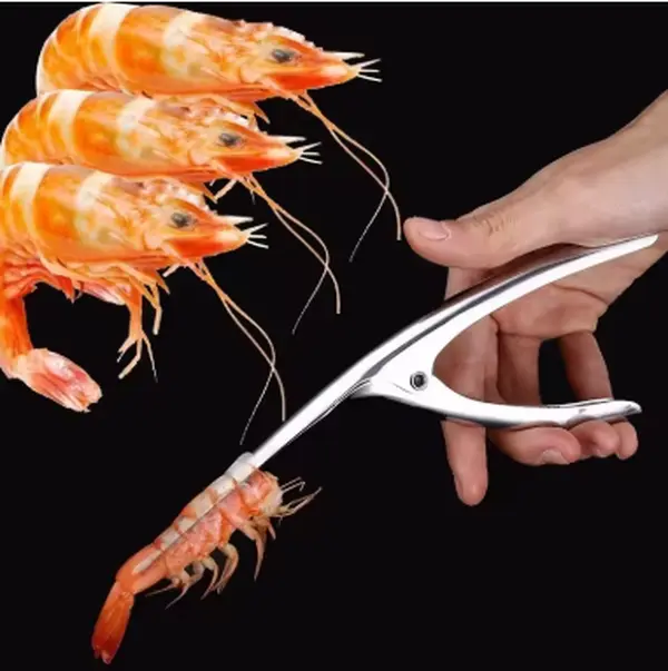Kitchen Appliance Stainless Steel Shrimp Peeler Prawn Peeler Line Cutter Cleaning Shrimp Line Fishing Lobster Peel Seafood Tool