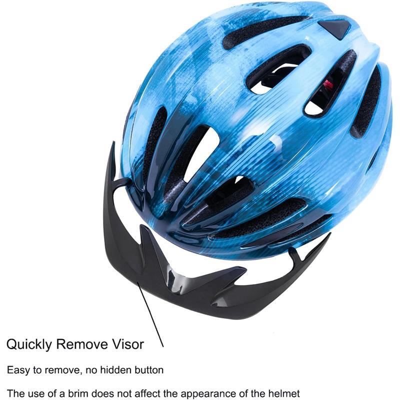 Kids Bike Helmet, Bike Helmets for Kids with Light and Visor for Boys Girls Bike Helmet Kids Cycle Helmet Kids Childrens Bike Helmet Bicycle Cycling Helmet Kids (50-57CM) 2