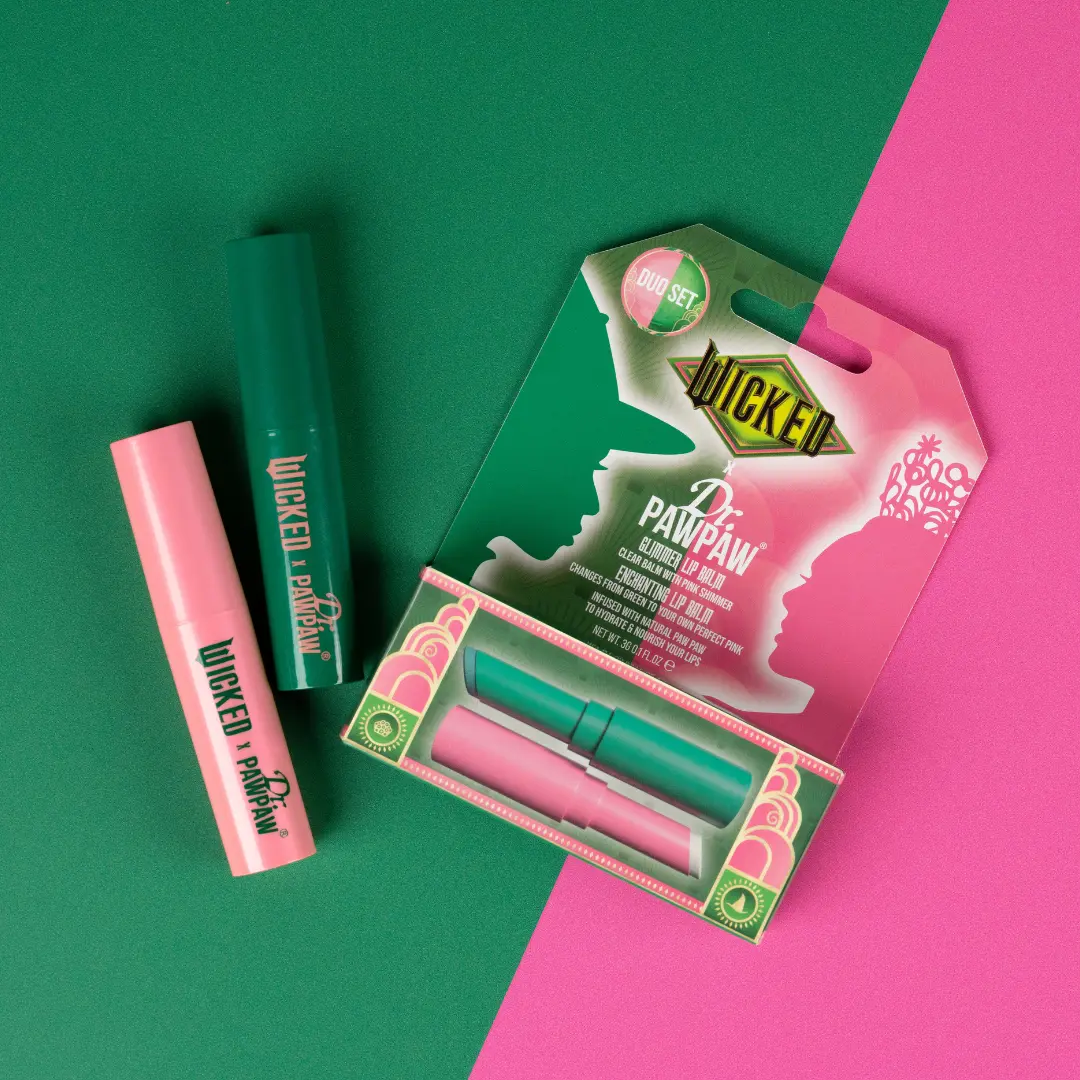 WICKED x Dr.PAWPAW Enchanting & Glimmer Lip Balm Duo Hydrating Skincare
