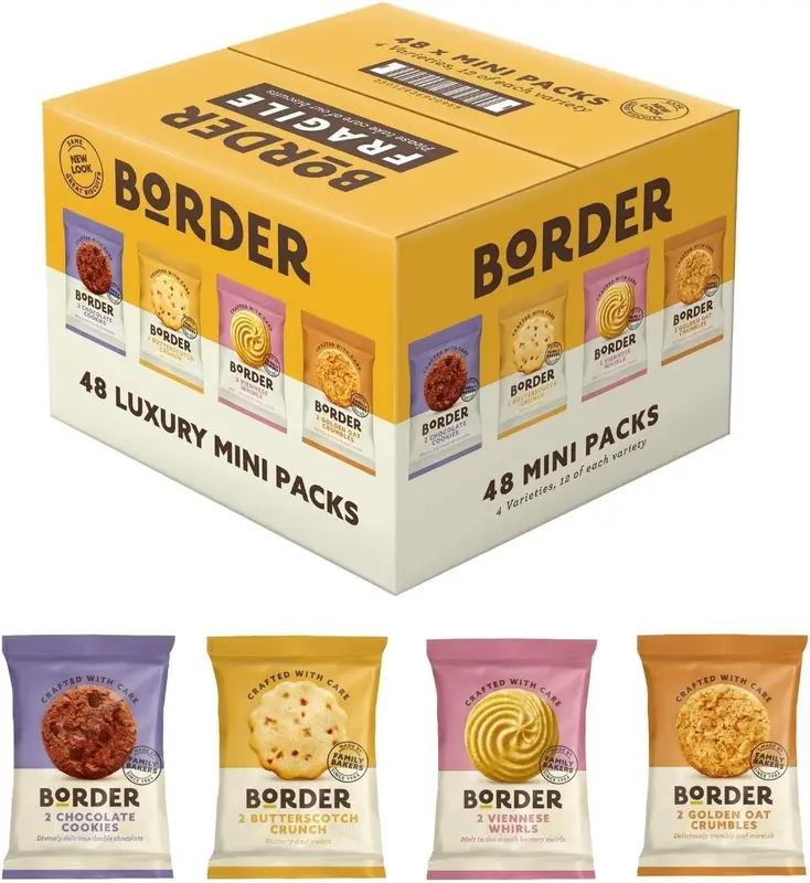 Border Biscuits Mini 4 Variety Box (Pack of 48) Snack Milk Snack Milk 0