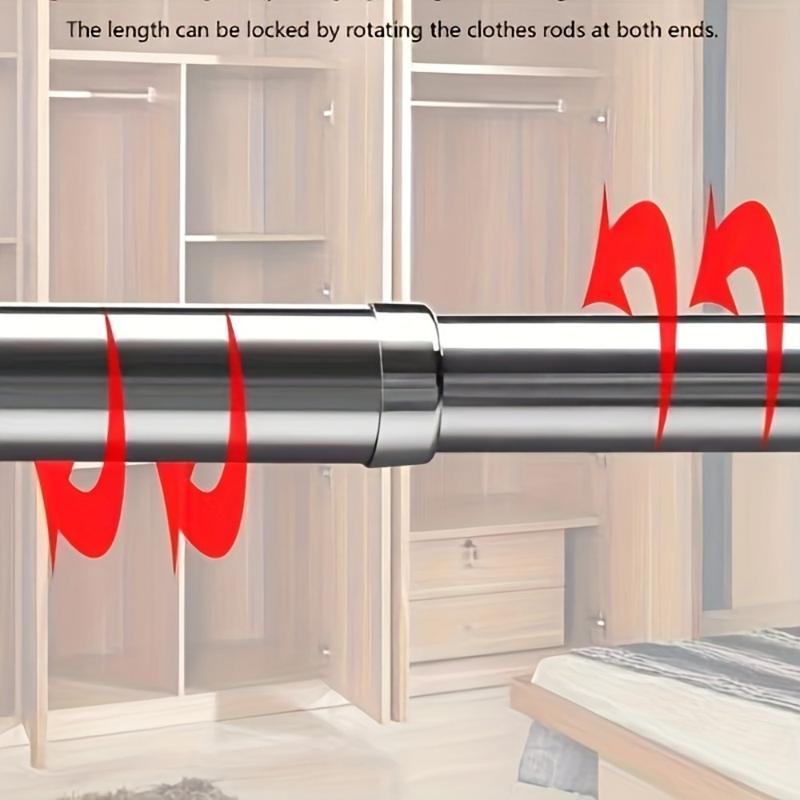 the clothes drying rod is silver 3
