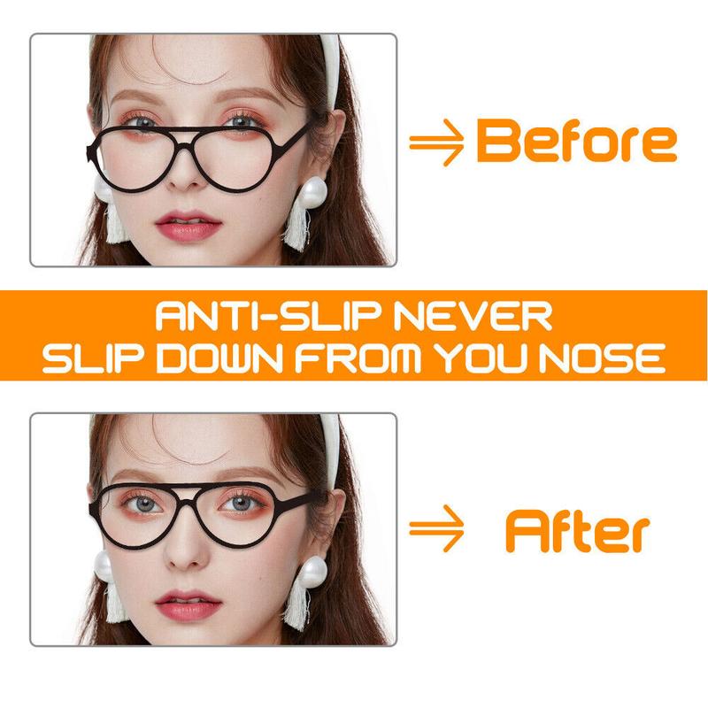 1 Pair Anti-Slip Stick On Nose Pads Silicone for Eye Glasses Sunglasses UK 3