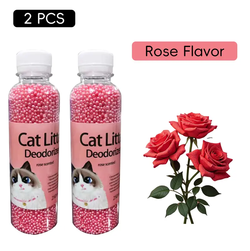 2 PCS Natural Plant-Based Pet Odor Eliminator & Litter Box Deodorizer Crystals - Fresh Scent for Cats, Cleaning, Environment 5