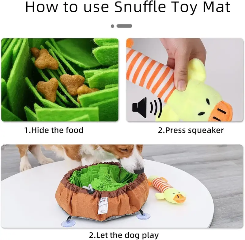 Snuffle Mat for dogs food | Dog Enrichment | Interactive Dog Toys | Nose Work for Dogs | Dog Scent Training | Mentally Stimulating Toys for Dogs | Slow Feeder Dog Games | Dog Gift | Fun Puzzle Play for Pets dog  toys dog  snuffle snuffle  mat dog  gift 6