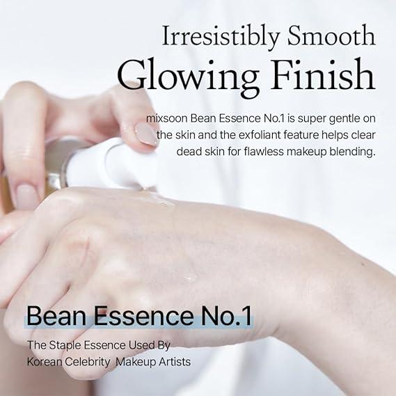 mixsoon Bean Essence, Vegansnail, Exfoliating Essence for face, Hydrating Korean Skin Care,Glassskin 1.69 fl.oz/50ml 6