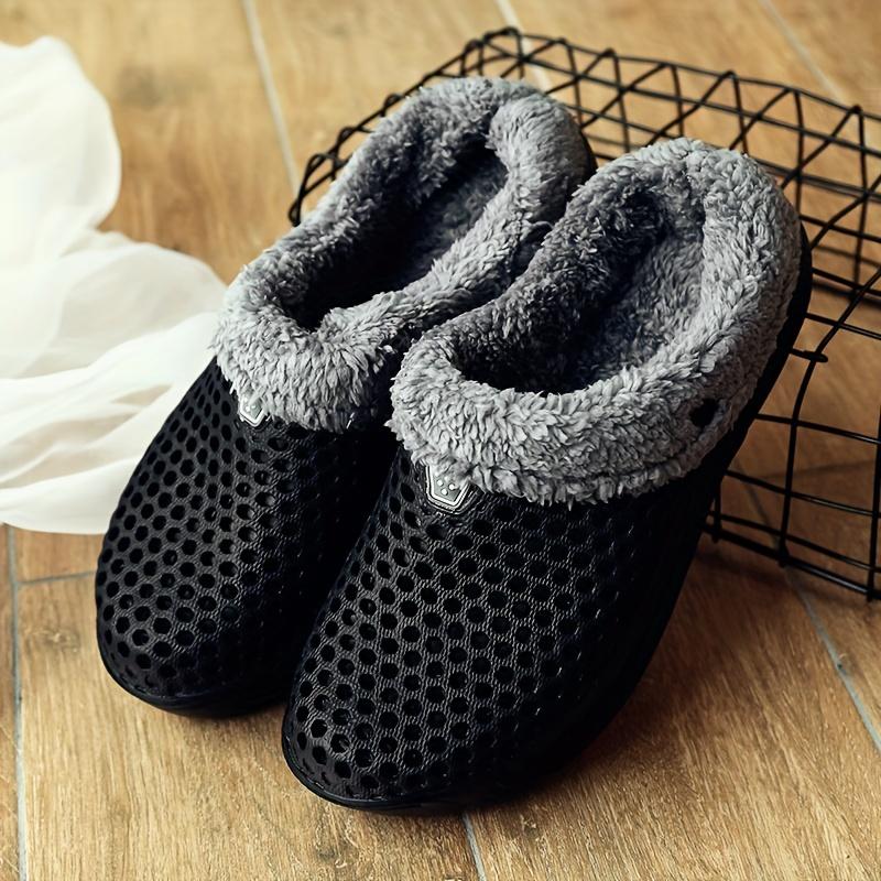 Women's Winter Warm Clogs With Fleece Lining, Comfortable & Fashionable Outwear Non-slip Slippers 4