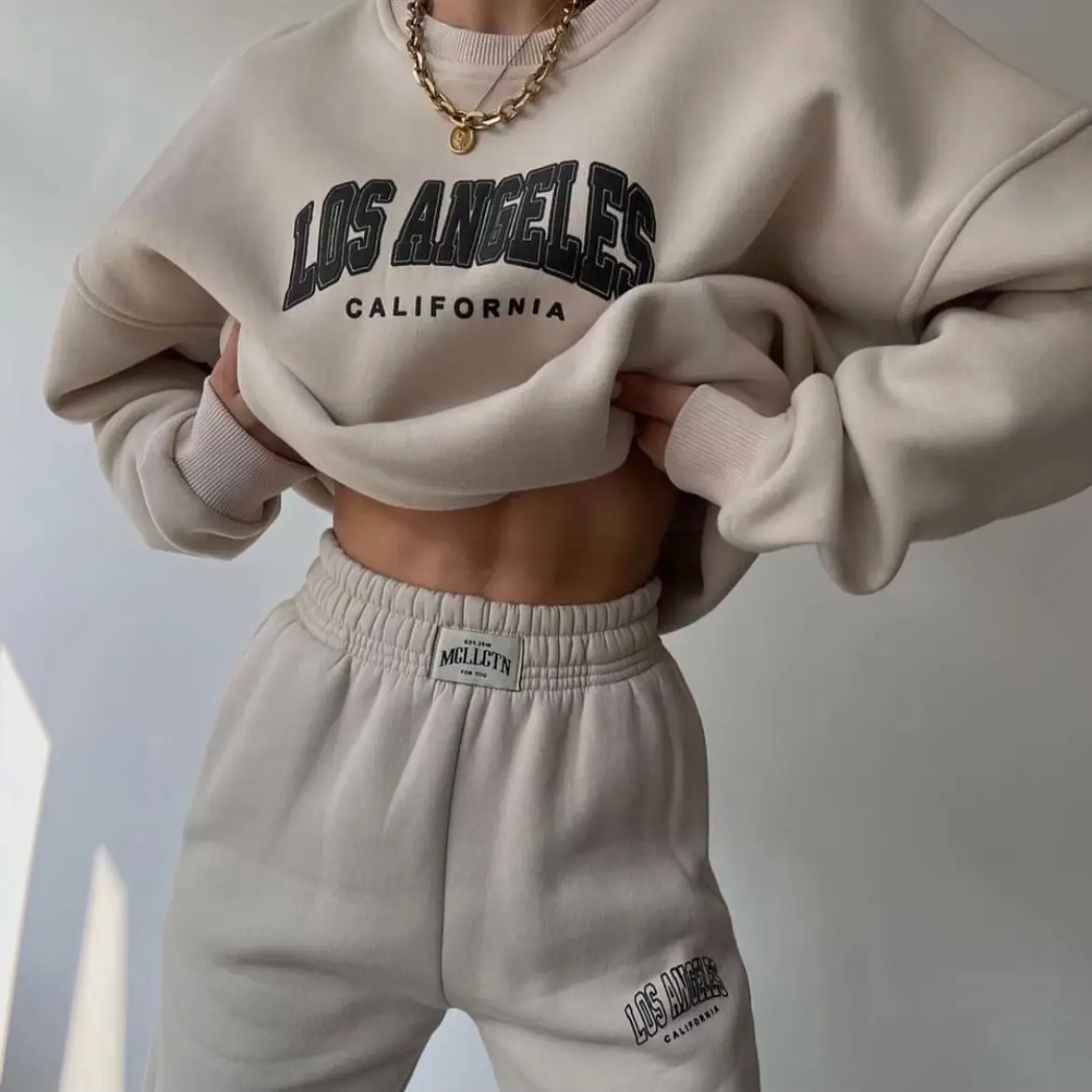 Woman’s Oversized Tracksuit Set in Trendy Style Comfort Soft Womenswear Loungewear Fit