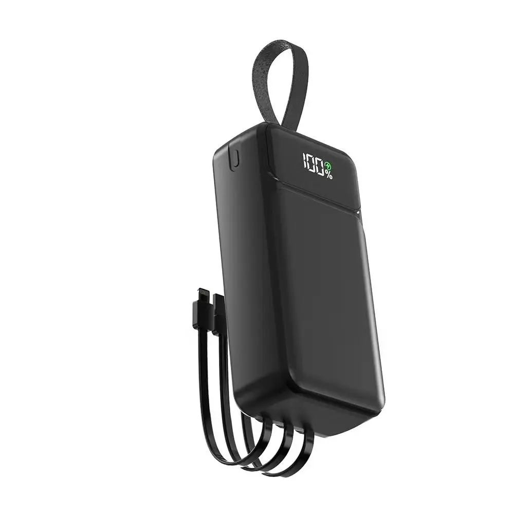 Aspor A317 Portable Outdoor Style 30000mAh Power Bank with Cable - 22.5W Fast Charging for Smartphones and Phones Chargeable