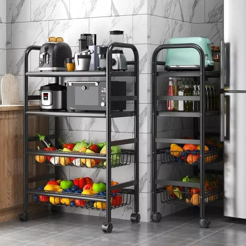 3/4/5Tier Vegetable Rack Fruit Storage Kitchen Organiser
