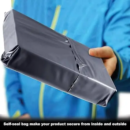 Grey Mailing Bags (Pack of 100) | Self Adhesive postage bags for clothes - parcel bags, shipping bags, postal bags, packaging bags, Sealable Grey Mailing Bags Large 5