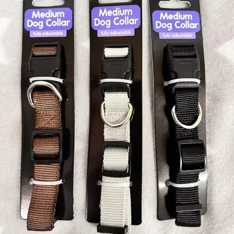 Smart Choice Dog Collar Medium - 3 Color Options: Black, Offwhite, Brown 5