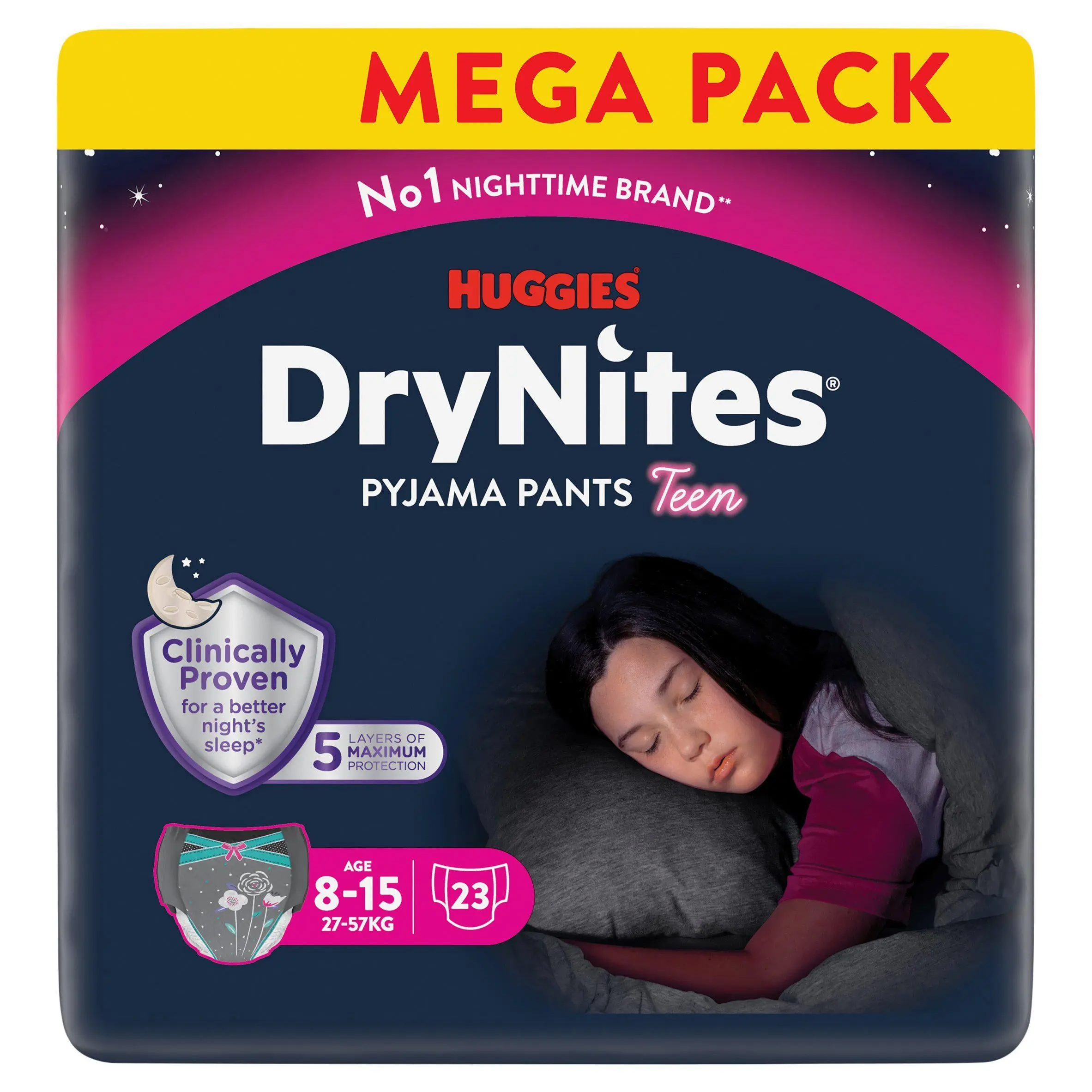 Huggies DryNites 8-15 years Girl 23 pack