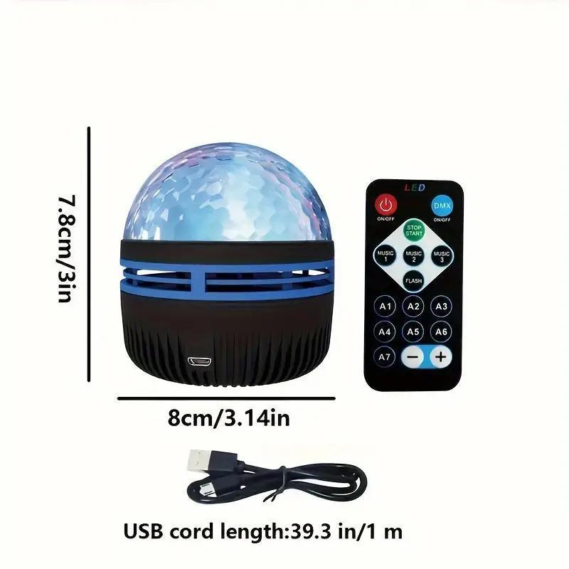 Starry Sky Projector Night Light, USB Powered Wave Projector Night Light with Remote Control, Decorative Light for Home Bedroom Party Festival, Gifts for Men 5