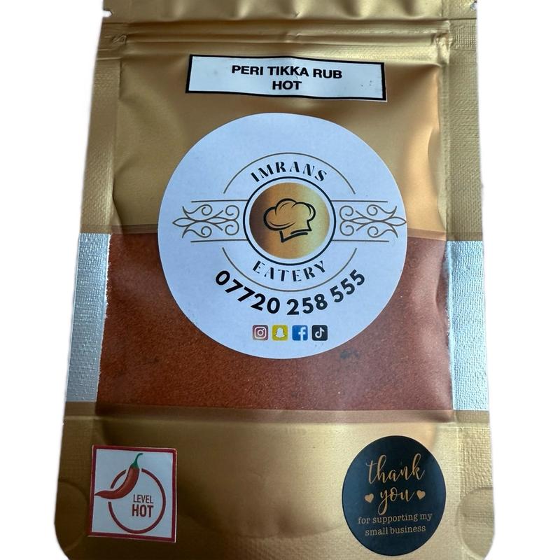 Peri Tikka Rub (Hot) 40g Spice Powder Flavor - Seasoning Kit for Cooking Indian Spice 1