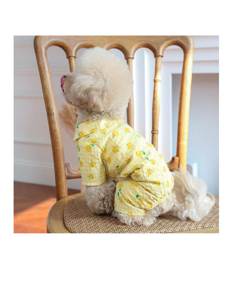 Product Introduction of Spring and summer breathable cotton pet four-legged loungewear dog cat clothes wholesale kitten puppy teddy than bear clothing 8