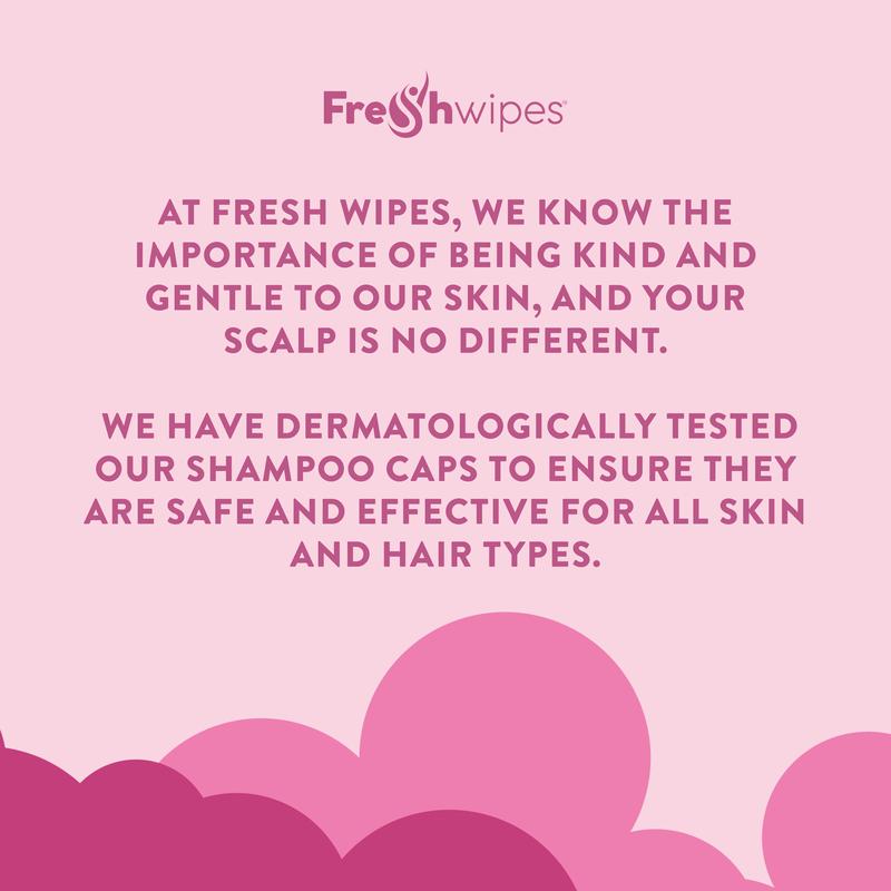 FreshWipes Rinse Free Shampoo Cap - an easy way to wash your hair without water! 6