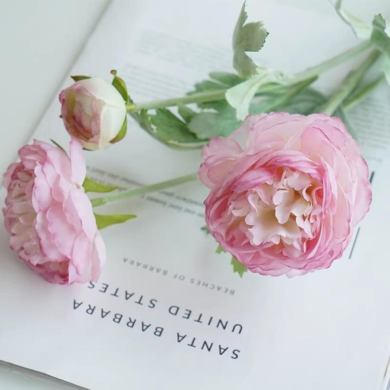 1 PCS 3 Heads Peony Artificial Flower Faux Peony for Home Decoration Event Decoration Wedding Decoration Resturant Decoration 6