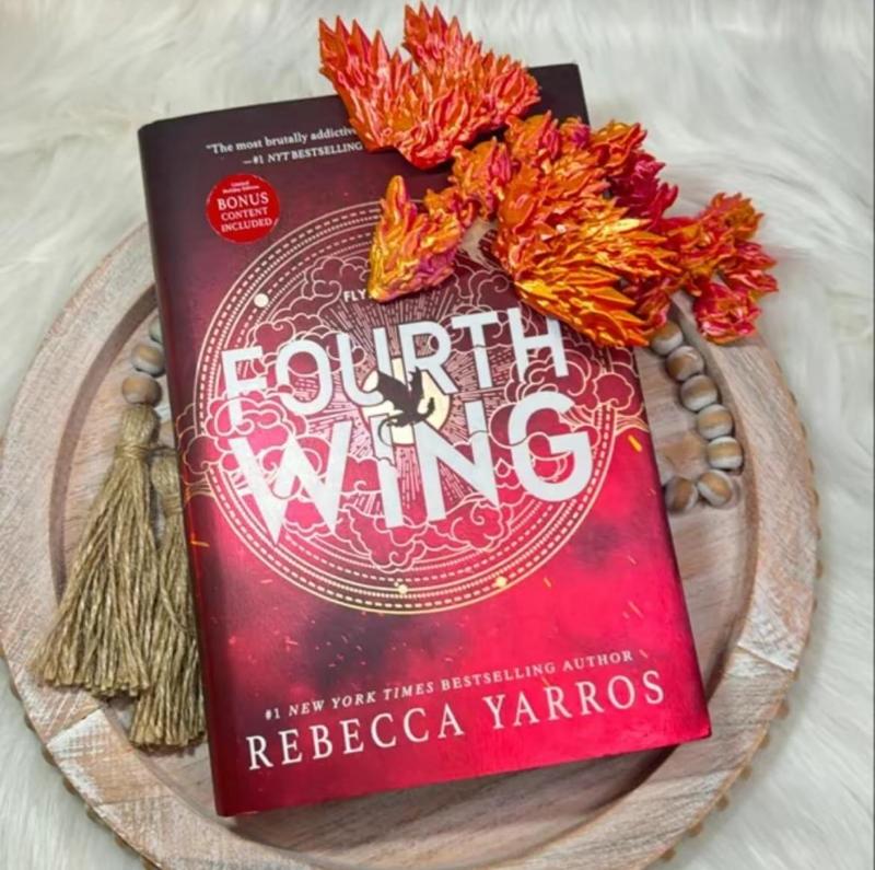 [Free Shipping] Fourth Wing (Special Edition: Sprayed Edges) (The Empyrean, 1) Hardcover##onyxstorm-Fantasy Romance Novel 1