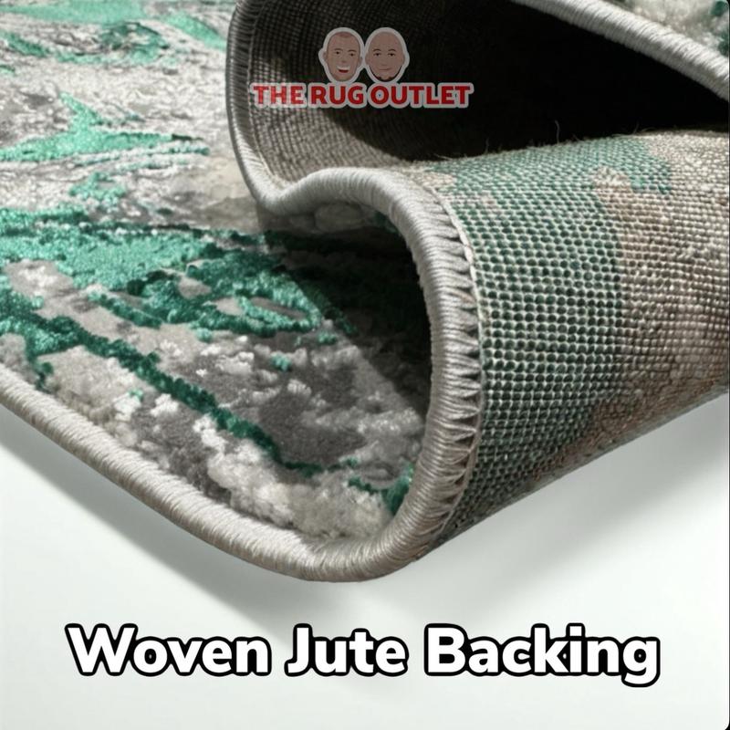 Marble Soft Shimmer Collection Extra Large Rugs - Luxurious Soft Feel Shimmer Marble Design Hard Wearing Hard Backed 2