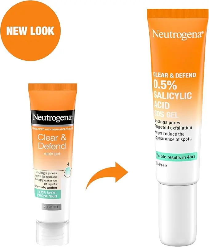 Neutrogena Clear & Defend SOS Gel with 0.5% Salicylic Acid, 15ml