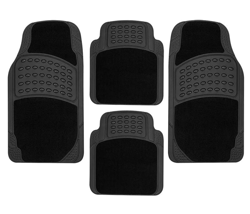 Car mats Floor Mat Liner Universal Non Slip Heavy Duty Rubber Waterproof UKED 3