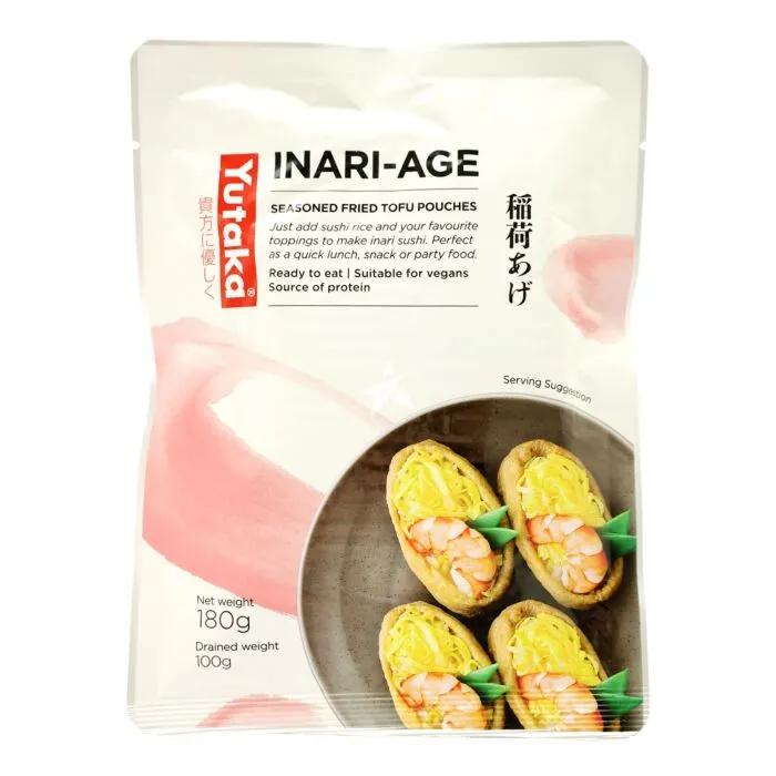 Product Introduction of Yutaka Inari Sushi Pockets Seasoned Fried Tofu Pouches Soybean Curd 10 Pieces 180g Variety Packs | Perfect Gift 18