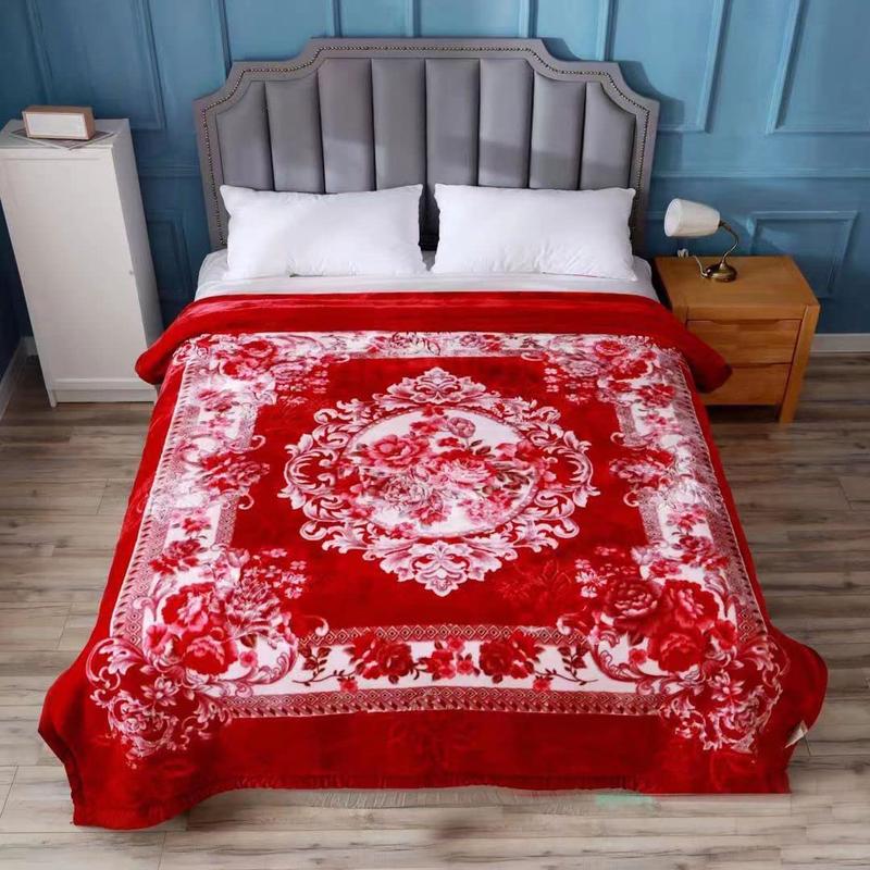 2 Ply Reversible double sided Blanket Thick Heavy Faux Fur Mink Throw King size 5