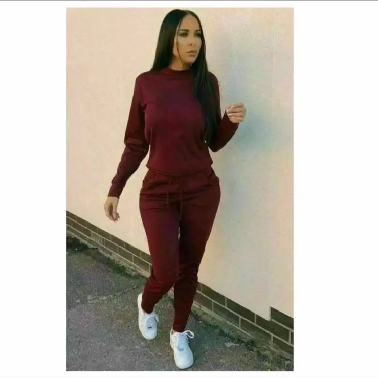 Women’s Marrisa 2Pcs Casual Tracksuit Joggers Slim Fit Trouser Set  Autumn/Winter Women’ Wear Long Sleeve coord Set Womenswear Polyester Dress Blazer 3