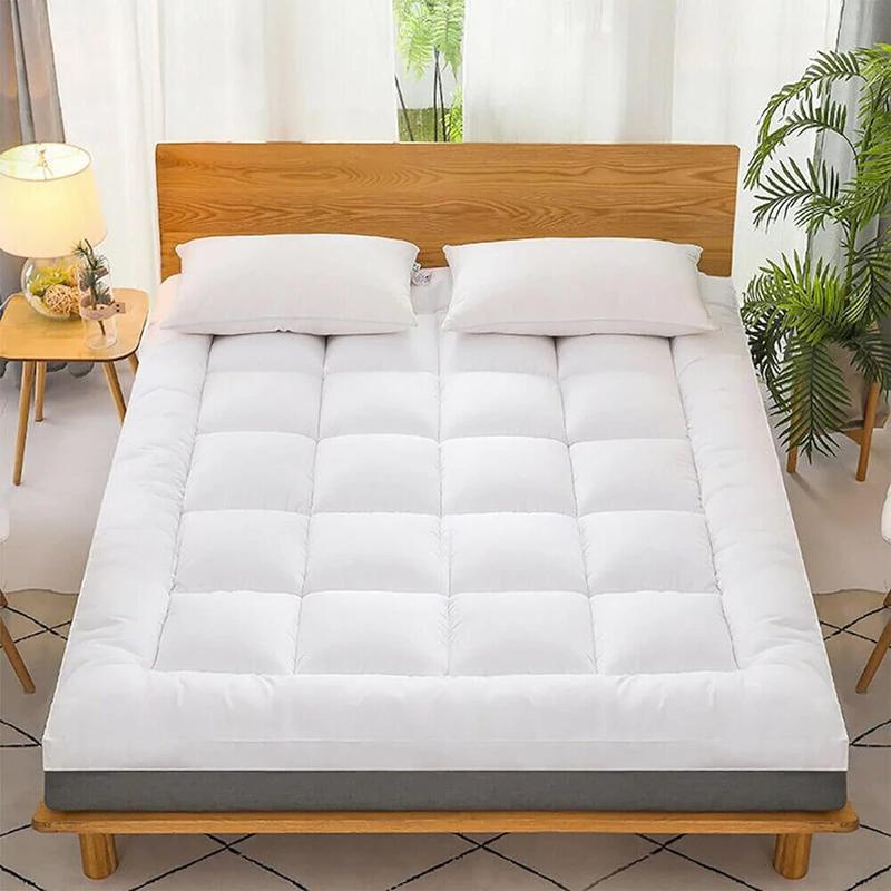 Trend & Bend Trending Mattress Topper 10cm Deep Hotel Quality Mattress Pad - Upgrade Your Comfort Today - Matress Topper Super Soft Elasticated Corner Straps All UK Sizes Mattress Pad Topper 2