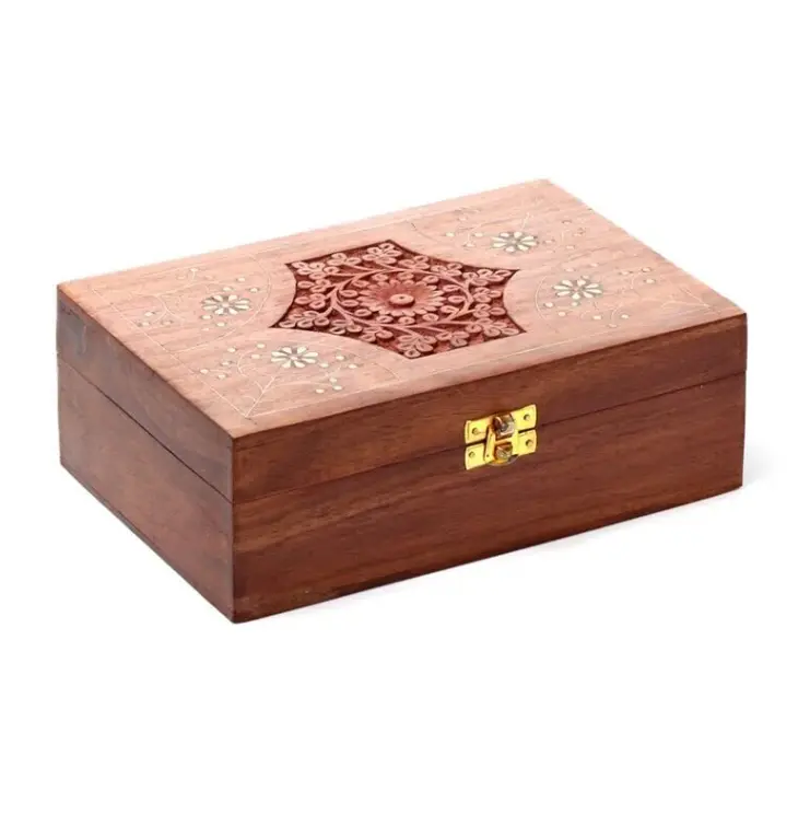 Sheesham Wood Essential Oil Box Design 1 (Holds 24 Bottles)
