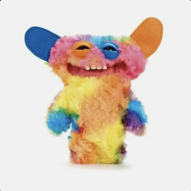 Rainbow Fuggler .Ugly Monster. Trending Plush Toy. Grin Grin. 22cm Stuffed Teddy