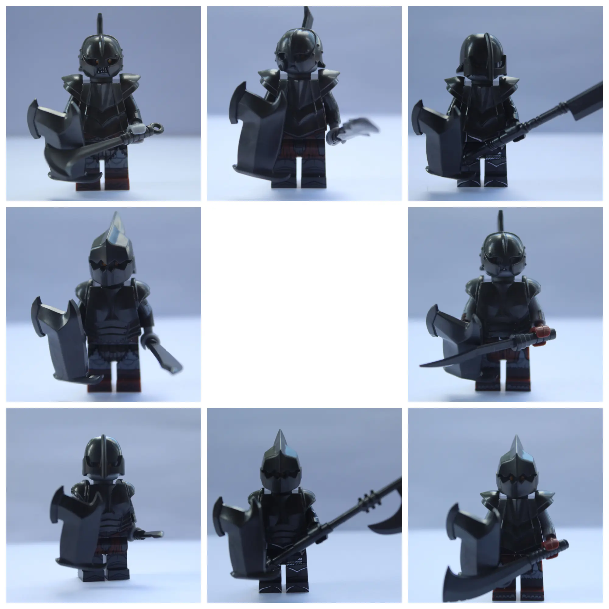 Uruk Hai orcs Lord of the Rings Hobbit 8 x mini toy action figures fits Lego building blocks super hero construction sets