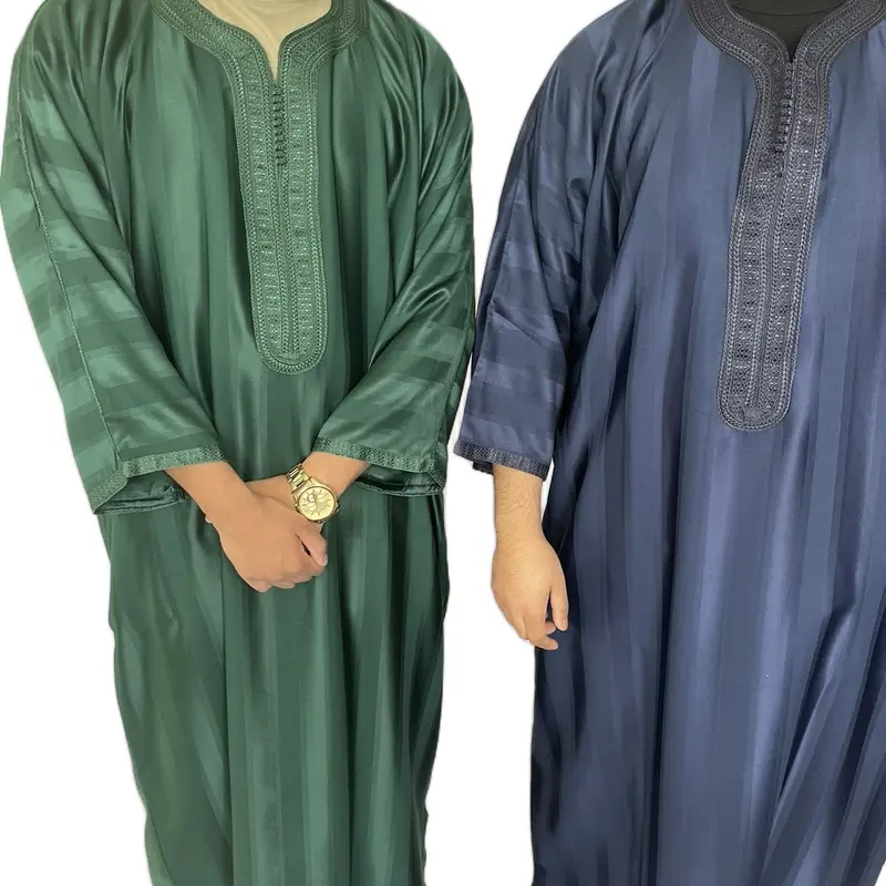 Men's Moroccan Oversized Thobe - Tyipacal Pattern - All Seasons- Eid- Ramadan 5