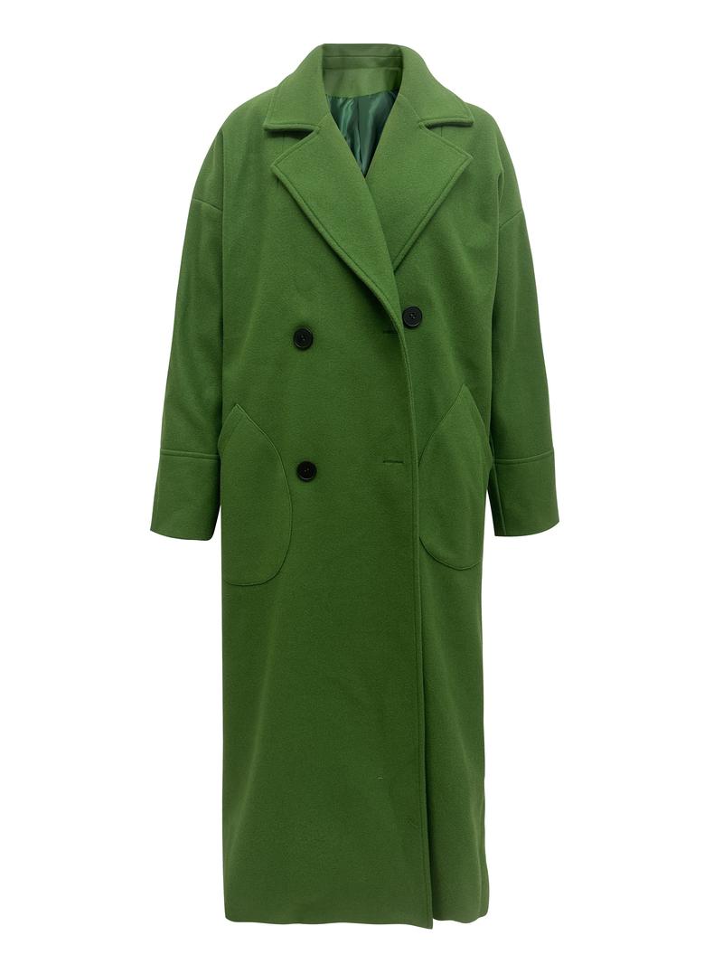 Product Introduction of Elegant Thermal Double-Breasted Lapel Coat - Soft, Warm, and Chic Long Sleeve Midi Length Design for Fall and Winter - Women's Stylish Clothing for Cold Weather 9