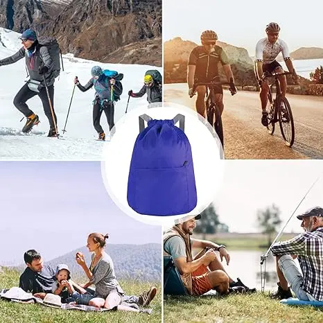 Drawstring Fitness Bag, Drawstring Backpack Waterproof Sports Bag and Neutral Pe Bag Are Suitable for School Sports, Swimming and Mountain Climbing and Multipurpose bag 6