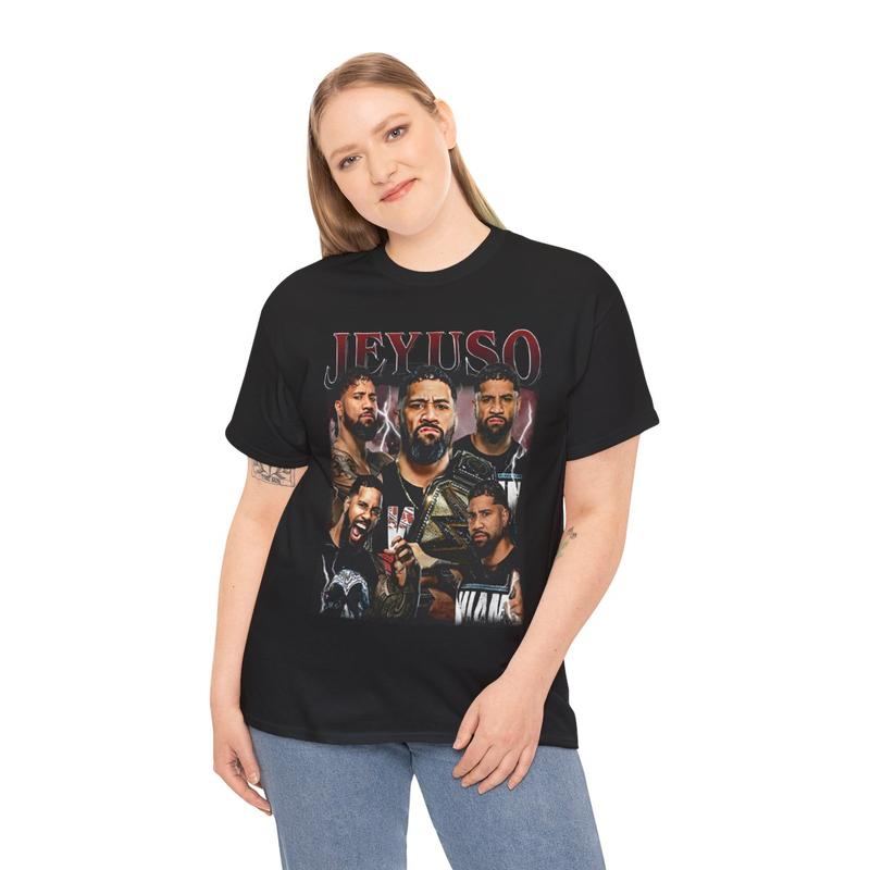 Vintage Jey Uso Shirt, Jey Uso WWE Unisex T-Shirt, Wrestling Fan Gift, Jey Uso Tee 2