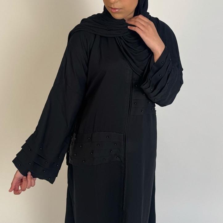 Black Pearl Casual Closed Abaya 4