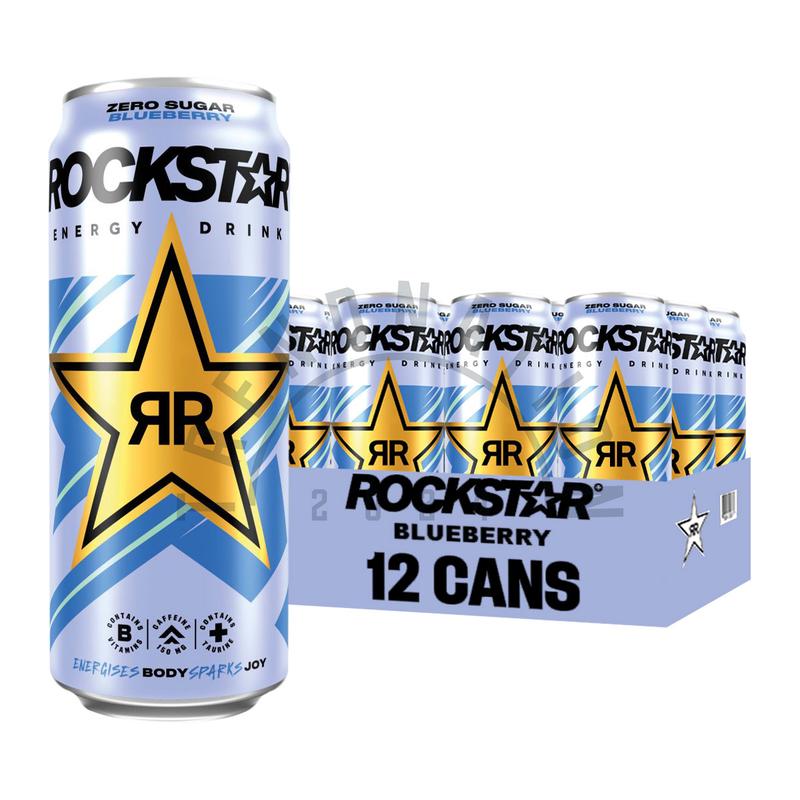 Rockstar Energy Drink Energy & Mental Caffeine Vitamin B Boost 12 x 500ml 6