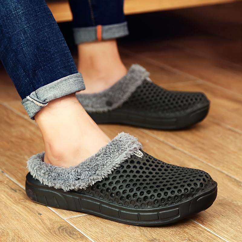 Women's Winter Warm Clogs With Fleece Lining, Comfortable & Fashionable Outwear Non-slip Slippers 8