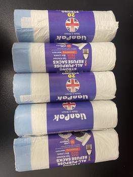 Product Review of Bitterplum 100pcs White Mid-Size Drawstring Strong Pedal Bin Liners from X** 0