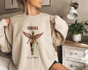 Nirvana Band In Utero Nirvana Tour Unisex Sweatshirt