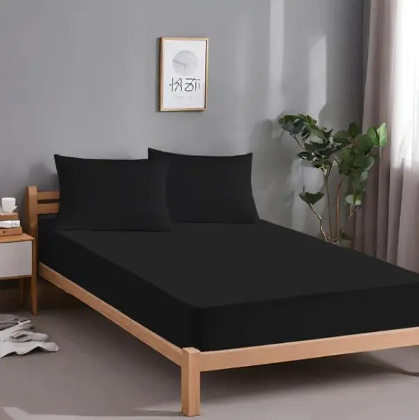 Awesome Store UK King Size Fitted 30cm Sheets Super King Size Deep Pocket 12 Inch (30cm) 90 GSM Soft Brushed Microfiber Bed Sheets Easy Care Bottom Sheet Blush Pink (180 X 200cm)