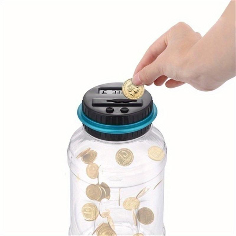 Automated Coin Counting Jar - Large LCD Display - Money Saving Bank - Perfect Gift for Holidays Decor Piggy 3