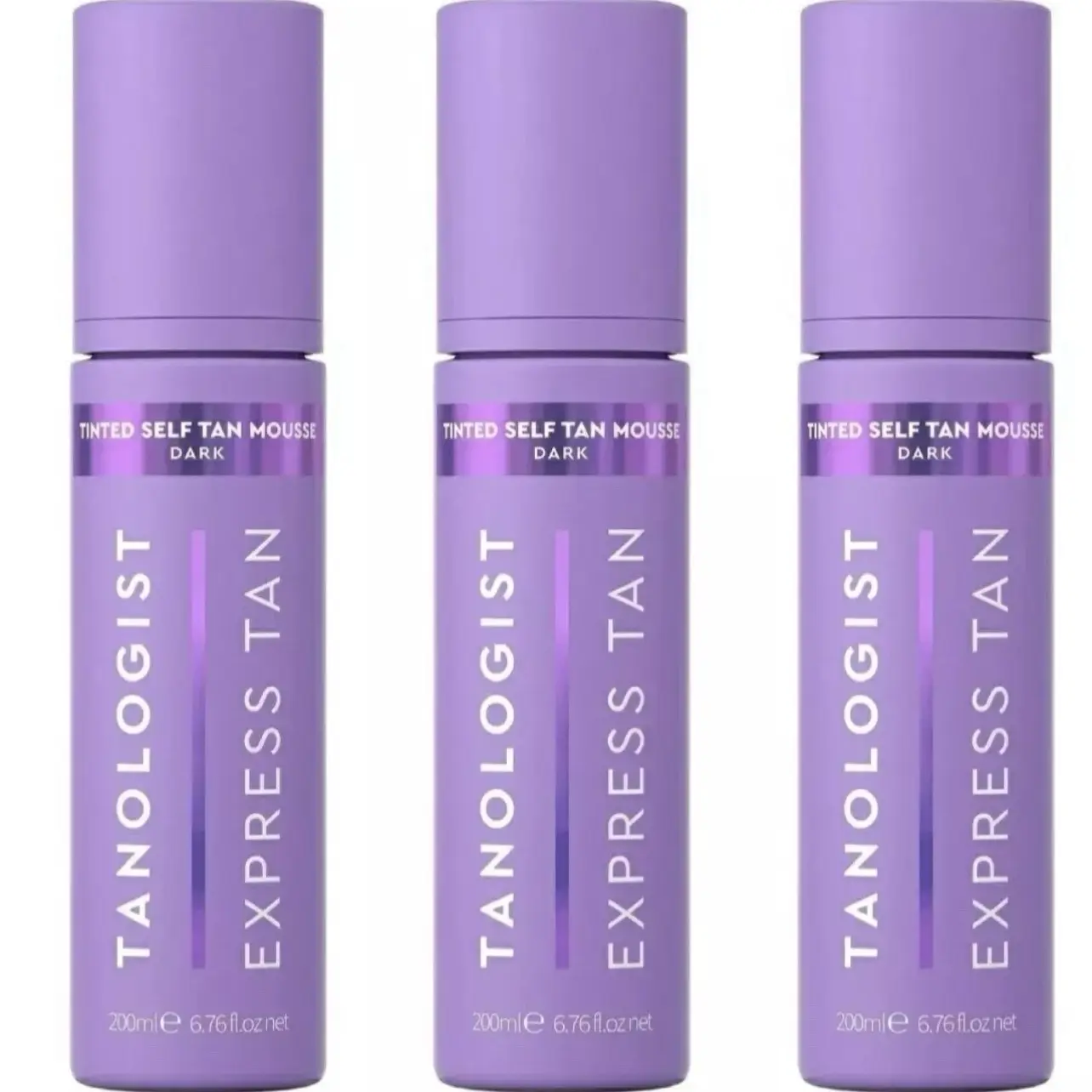 3 x Tanologist Tinted Self-Tanning Mousse Dark Express Tan 200ml