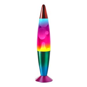 Global Gizmos 16in Rainbow Lava Lamp - Retro Nostalgia - Relaxation - Bedroom - Birthday Gift for Kids, Teens