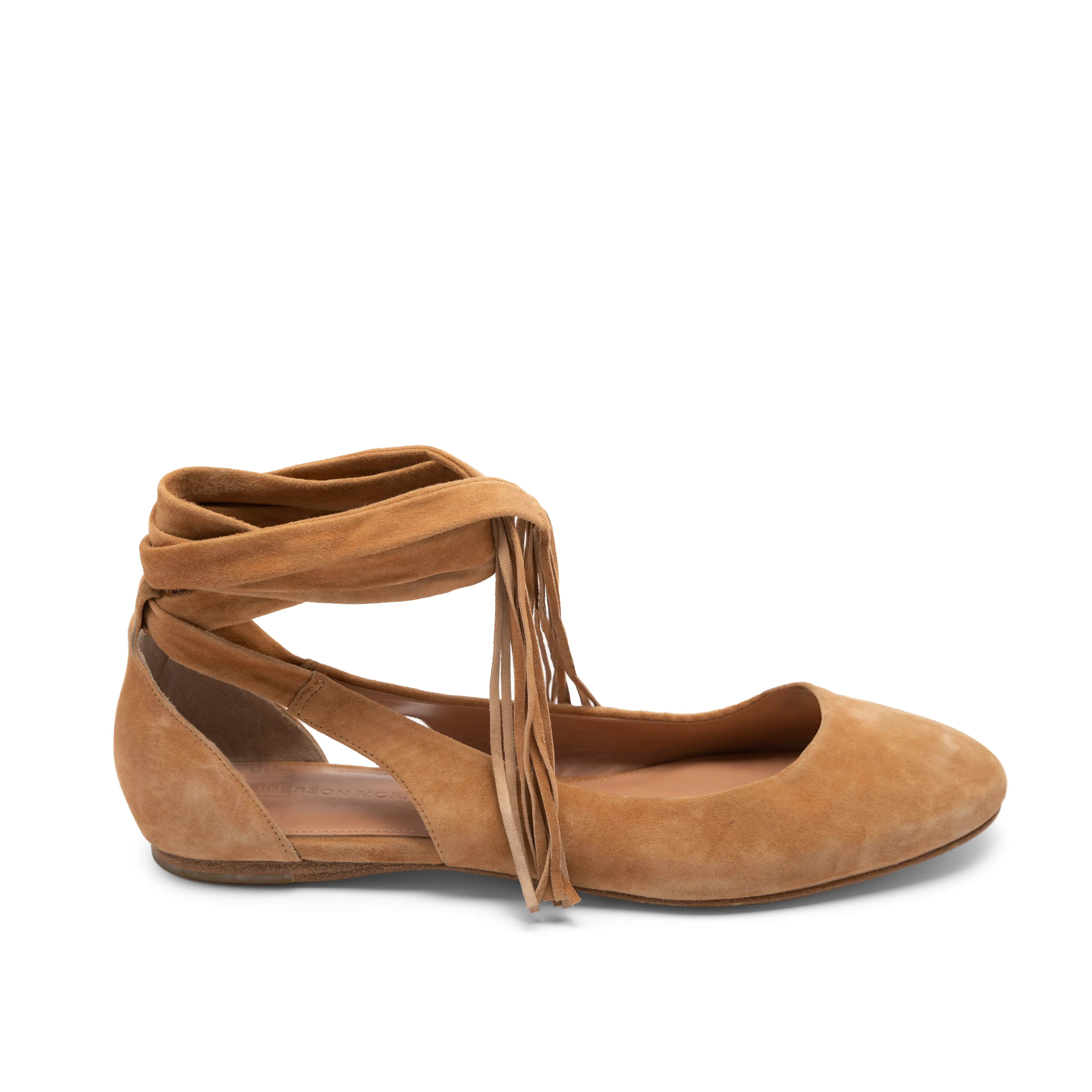 Preowned Sigerson Morrison 9 US Brown Suede Ballet Good condition