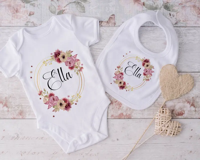 Personalised Baby Grow, Vest or Bib 0