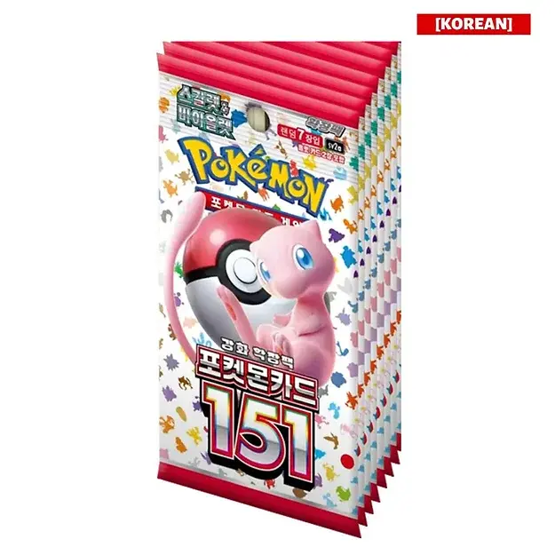 Pokémon Korean 151 trading cards booster pack