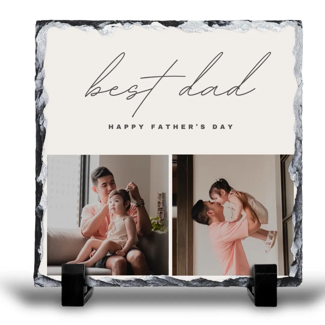 Best Dad Photo Slate Father’s Day gift decor keepsake